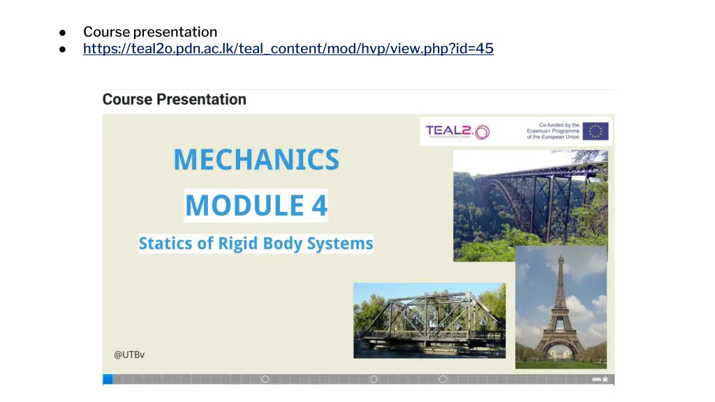 course presentation https teal2o pdn ac lk teal
