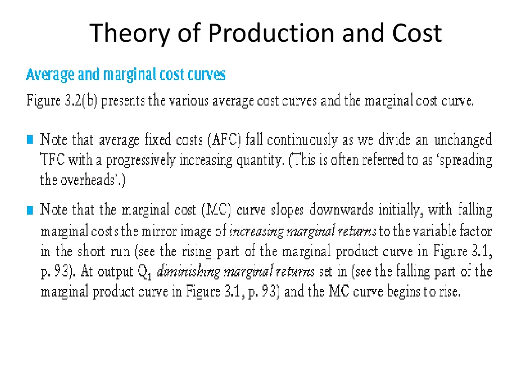 theory of production and cost 12