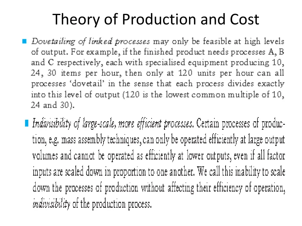 theory of production and cost 22