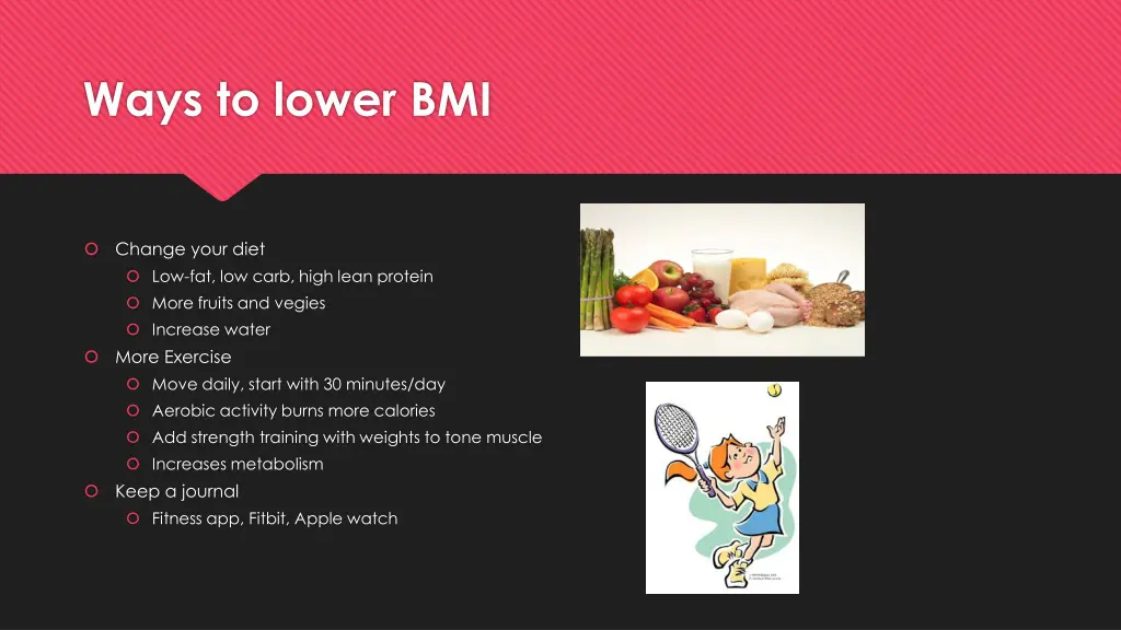 ways to lower bmi