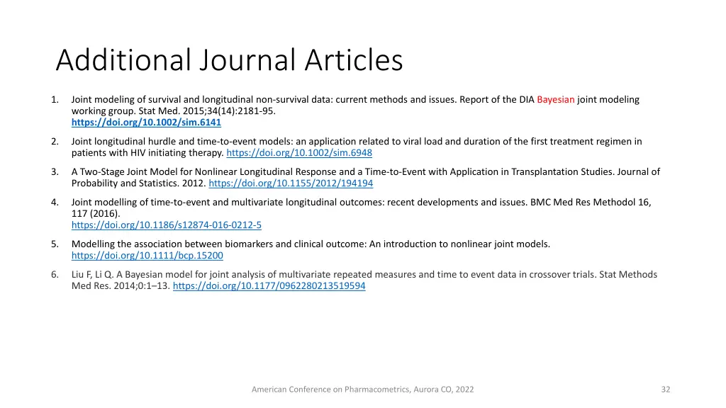 additional journal articles