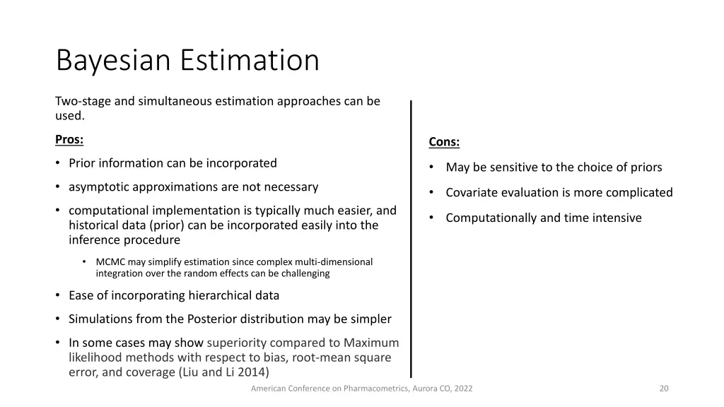 bayesian estimation