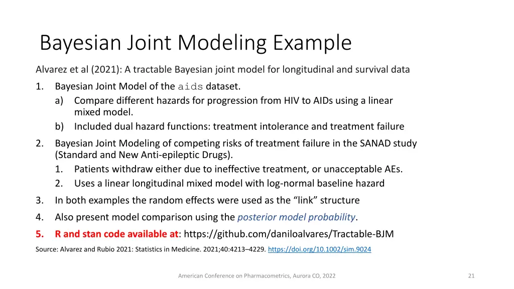bayesian joint modeling example