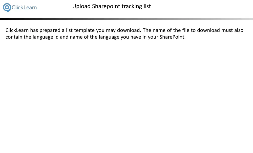 upload sharepoint tracking list 1