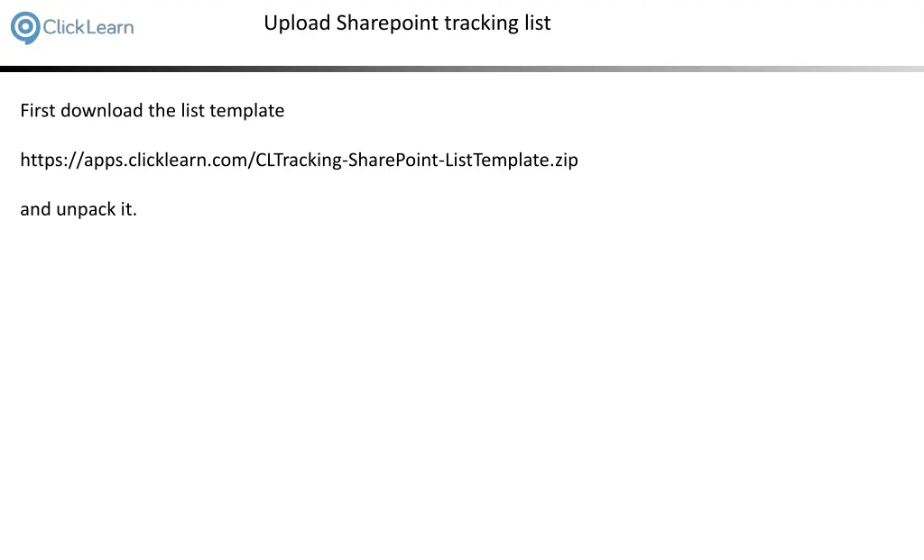 upload sharepoint tracking list 2