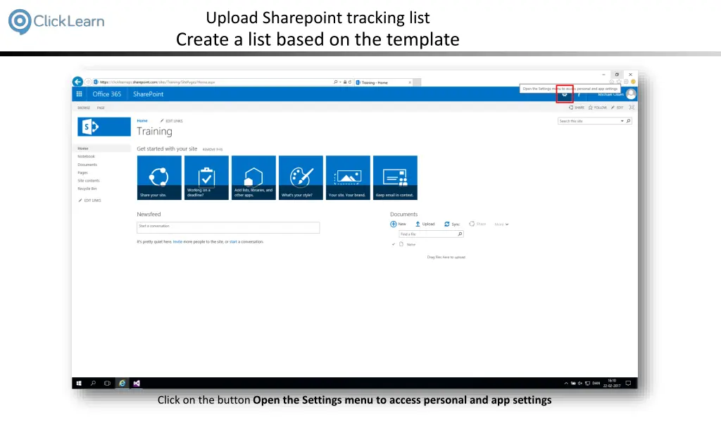 upload sharepoint tracking list create a list 1