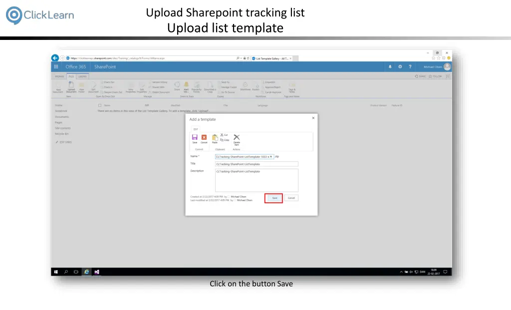 upload sharepoint tracking list upload list 9