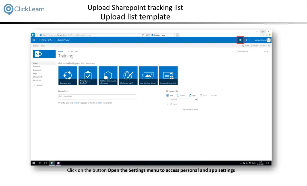 upload sharepoint tracking list upload list