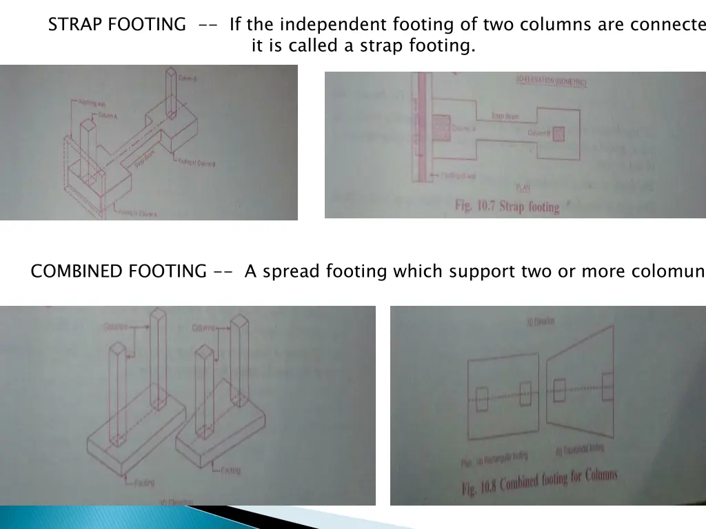 strap footing if the independent footing
