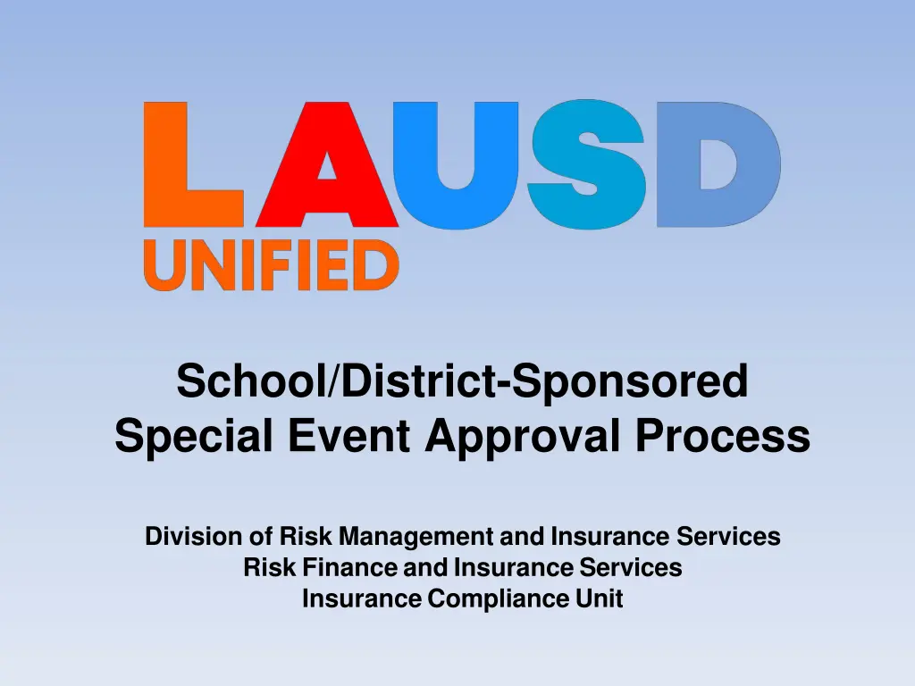 school district sponsored special event approval