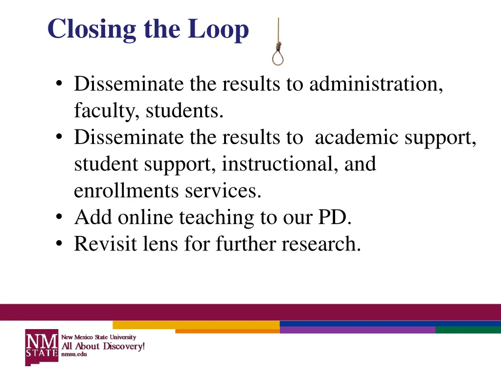 closing the loop