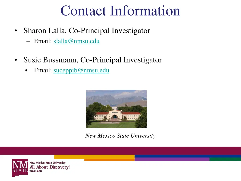 contact information