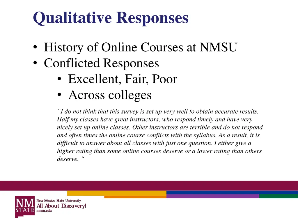 qualitative responses 1