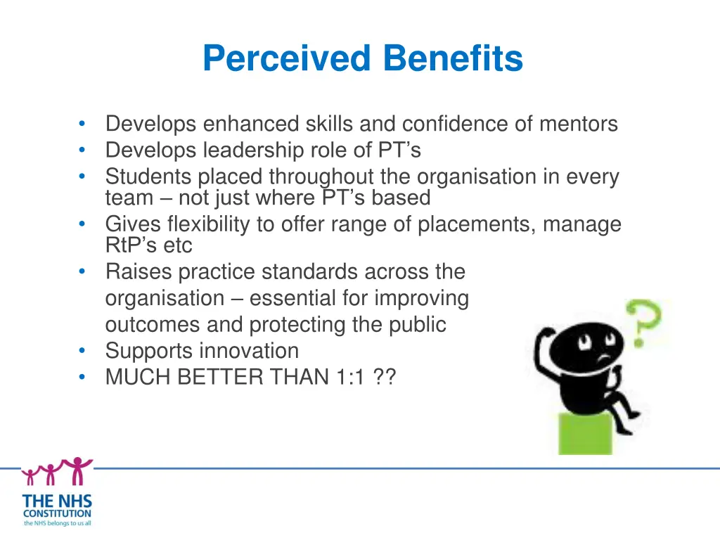 perceived benefits