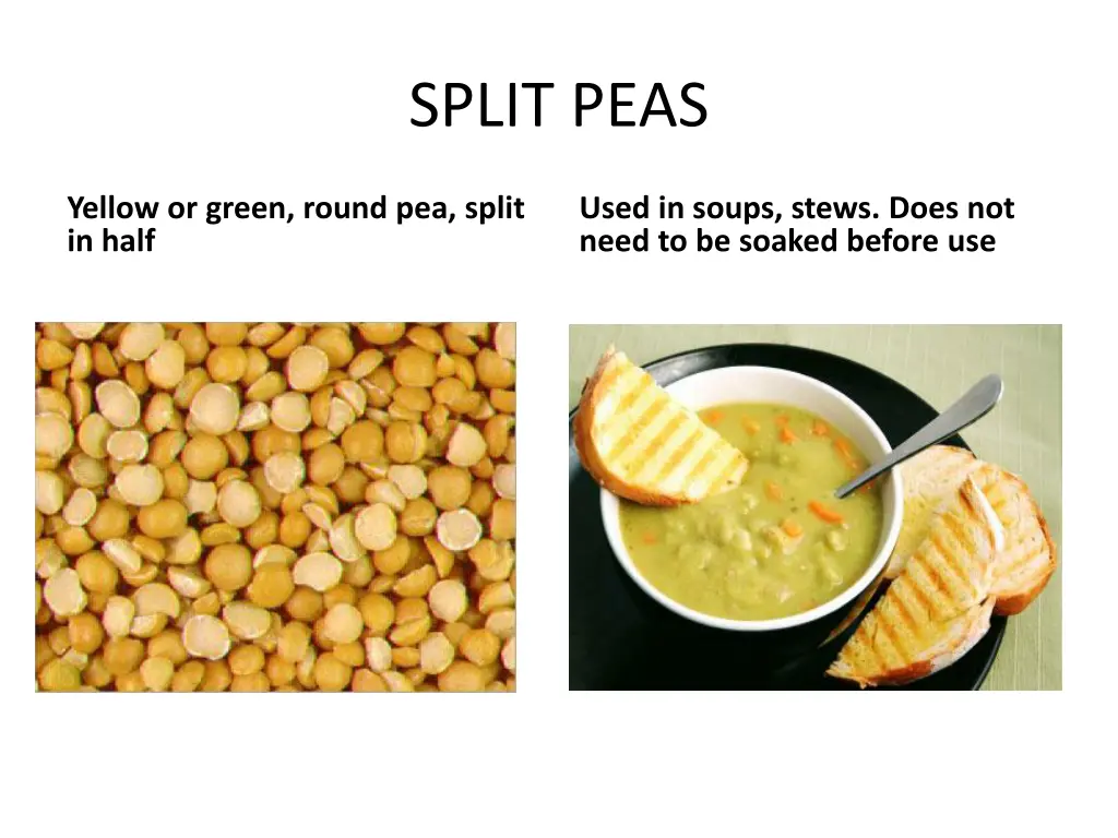 split peas