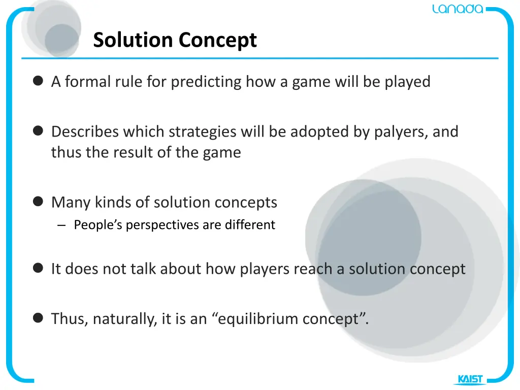 solution concept