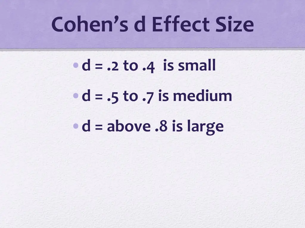 cohen s d effect size