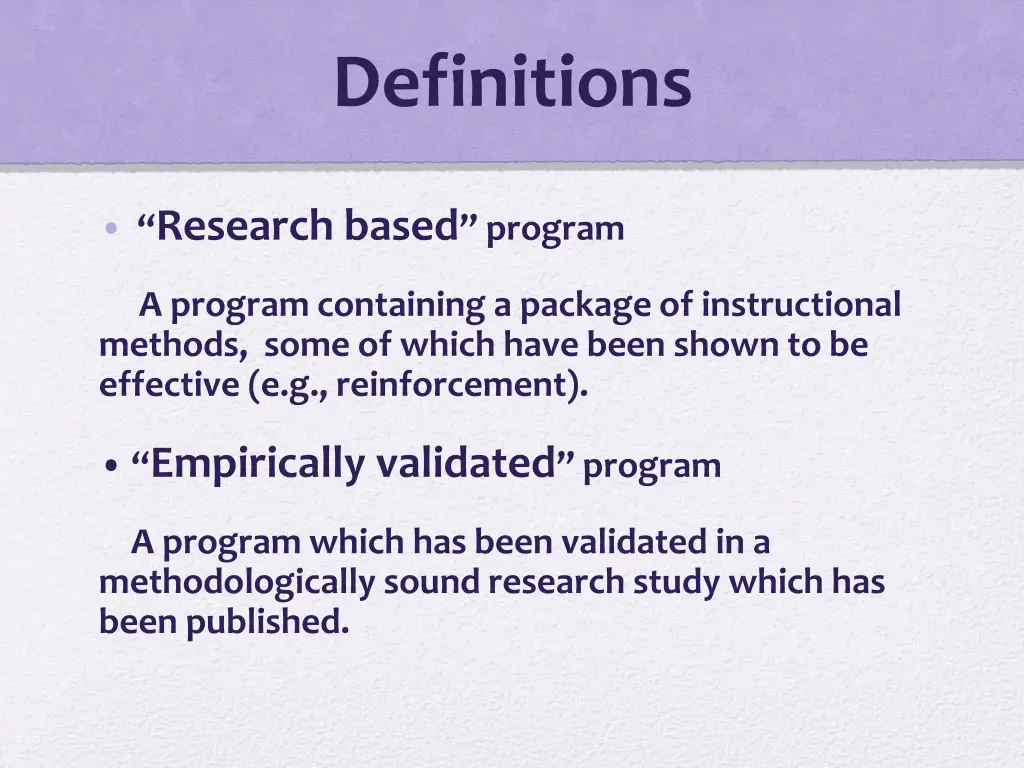 definitions