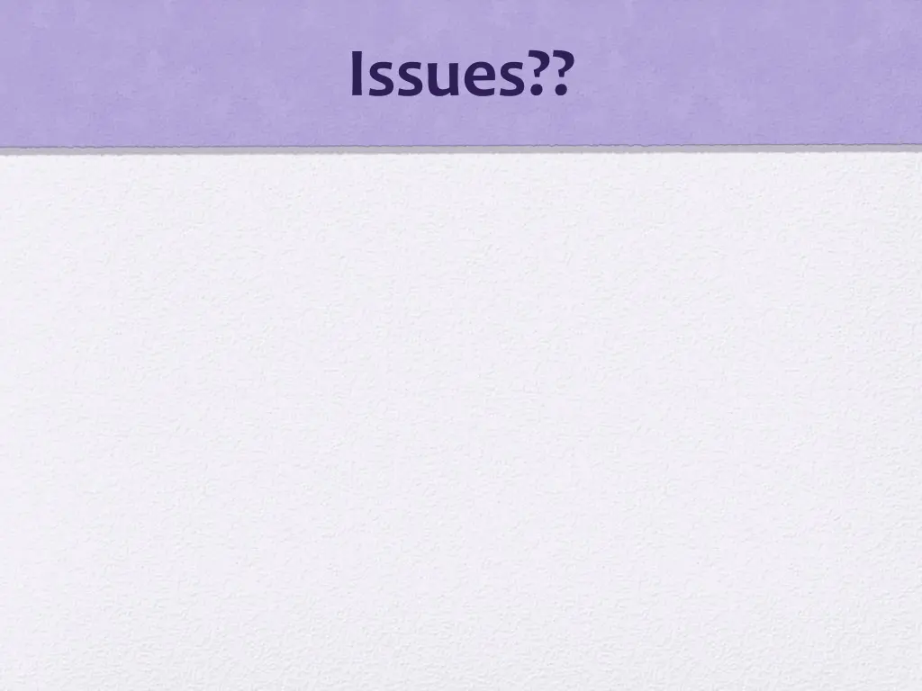 issues 2