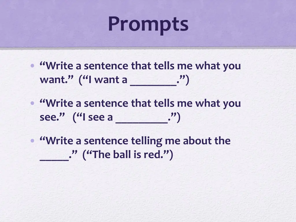 prompts