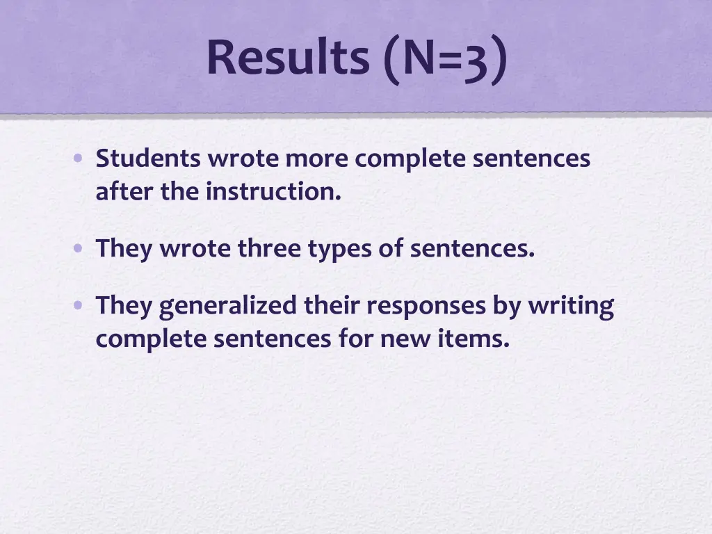 results n 3