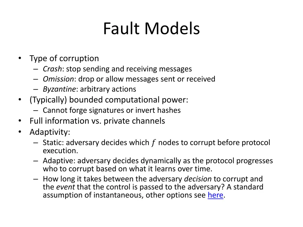 fault models
