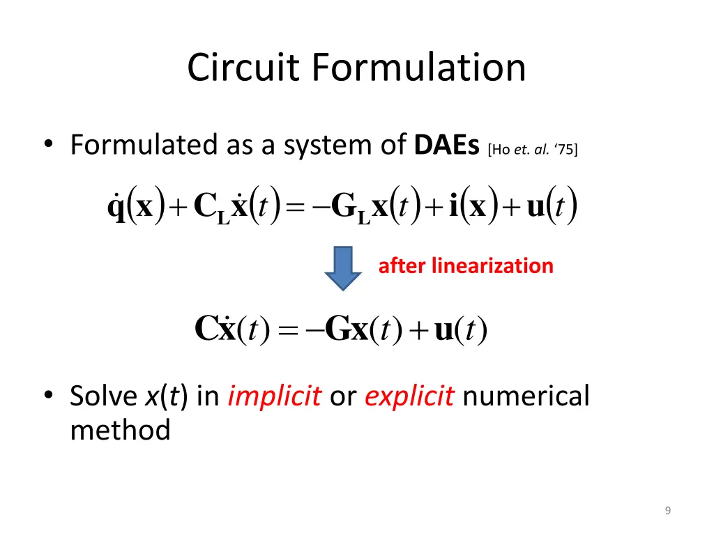 circuit formulation 1