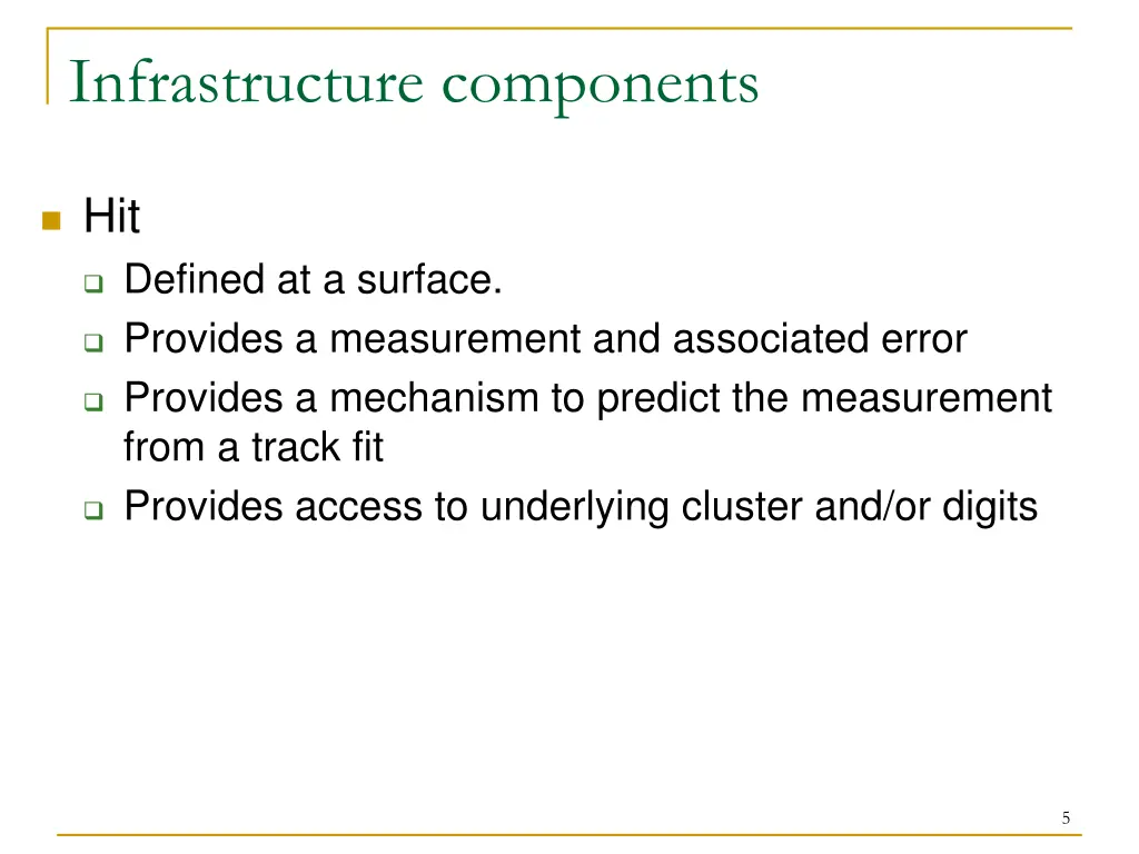infrastructure components