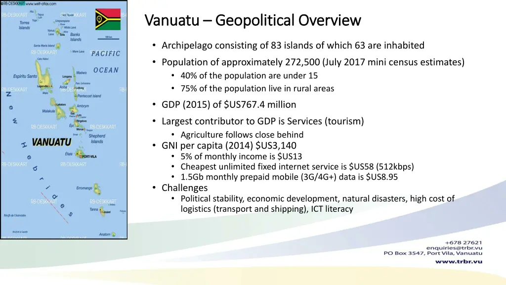 vanuatu vanuatu geopolitical overview