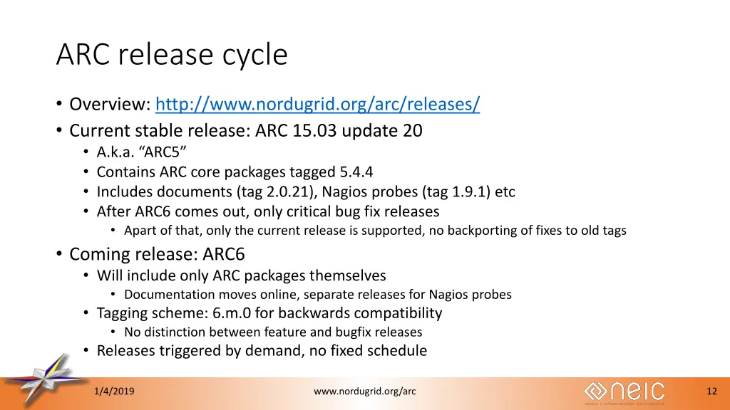 arc release cycle
