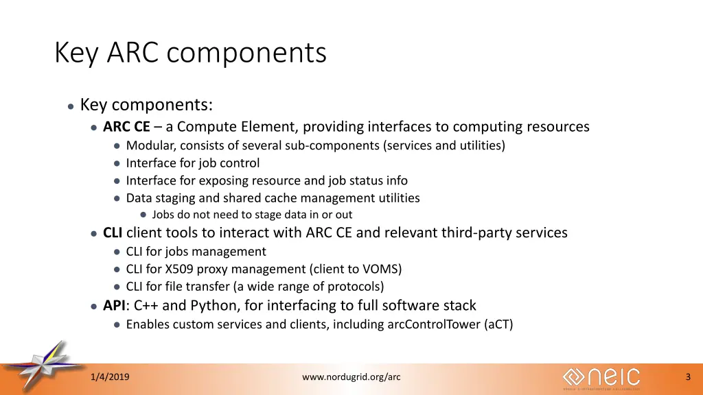 key arc components