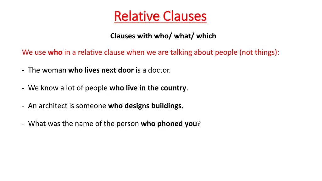 relative relative clauses 1