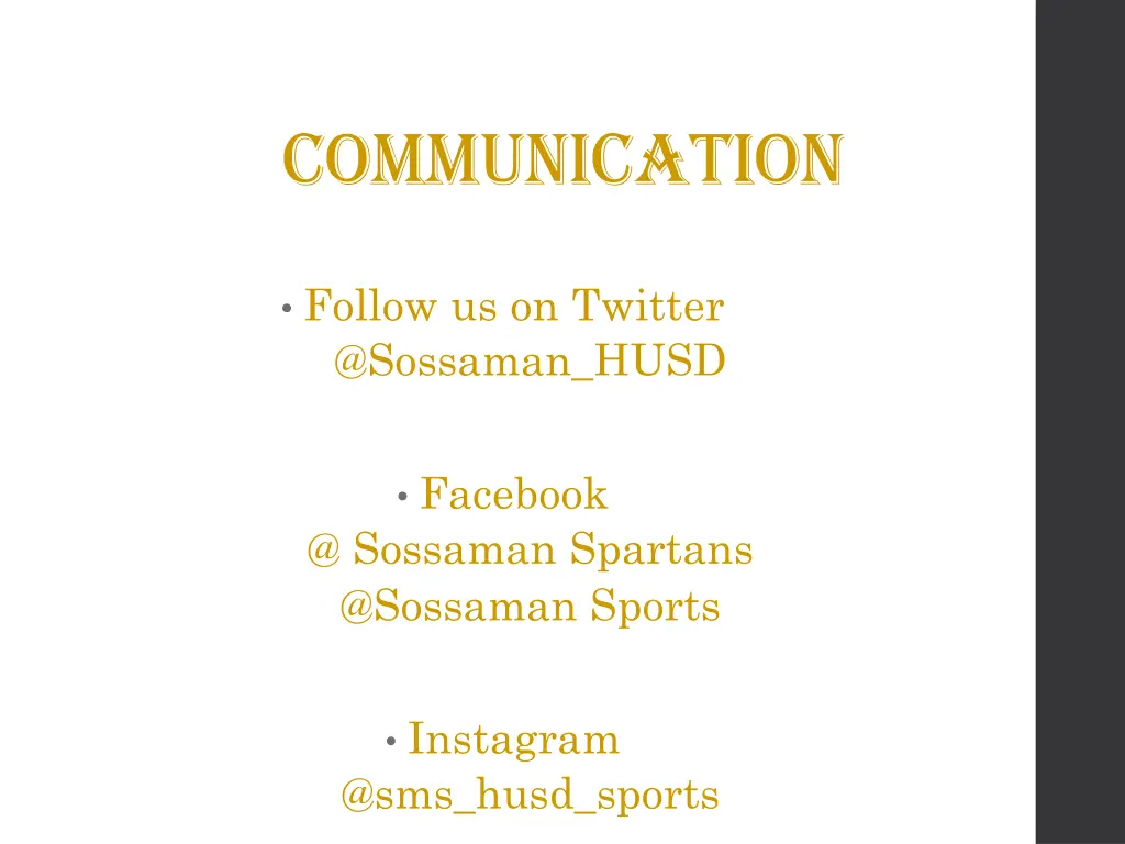 communication