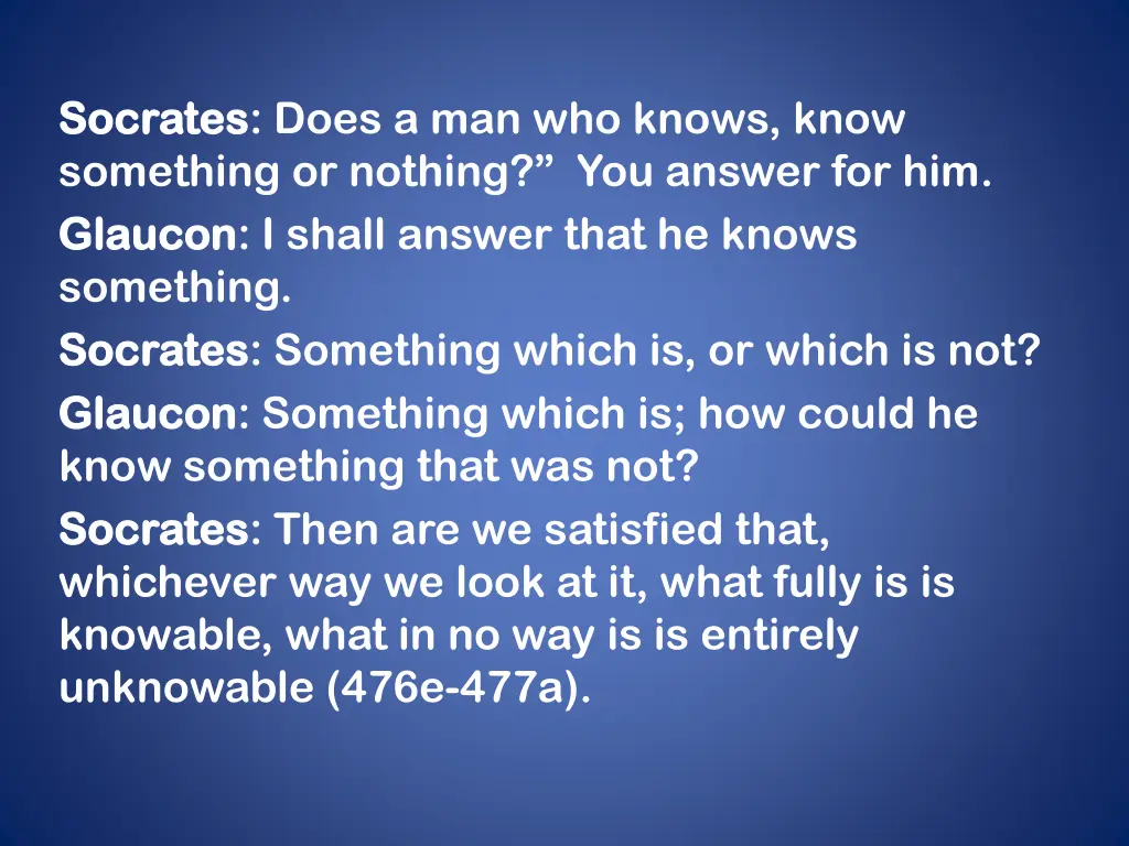 socrates socrates does a man who knows know