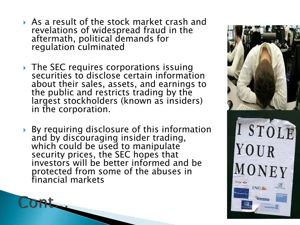 as a result of the stock market crash