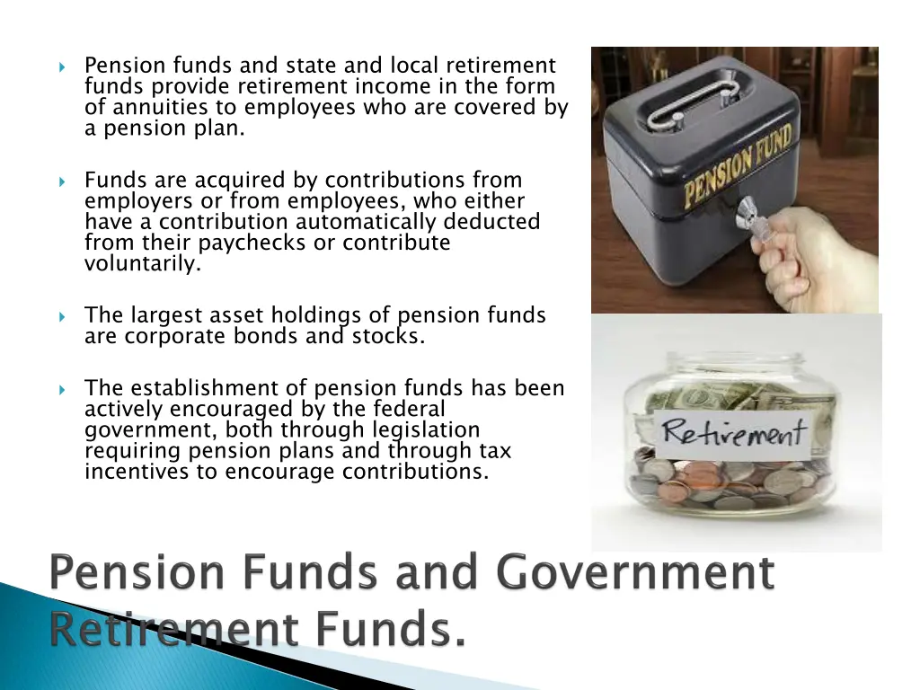 pension funds and state and local retirement