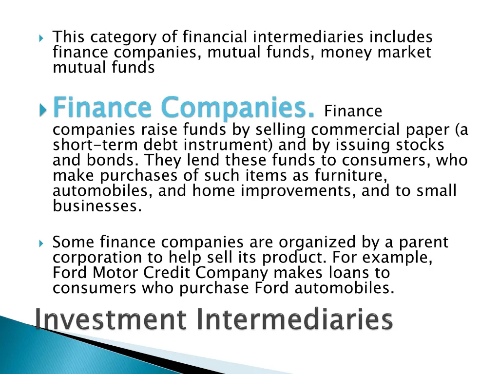 this category of financial intermediaries