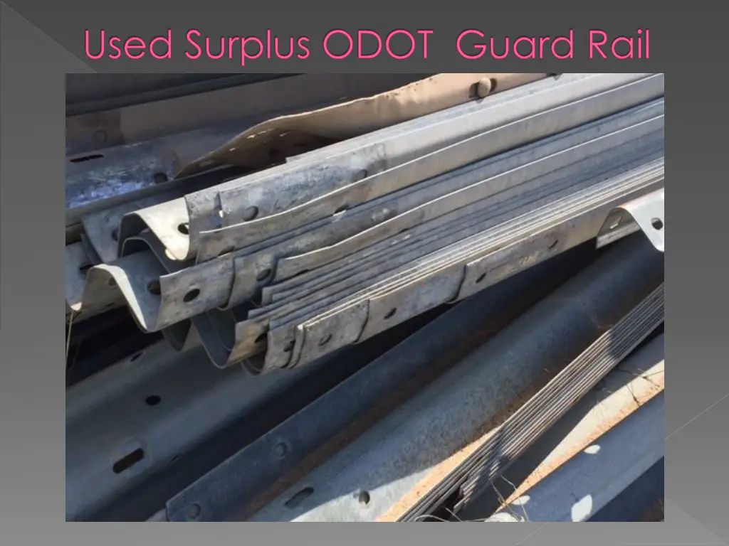used surplus odot guard rail 1