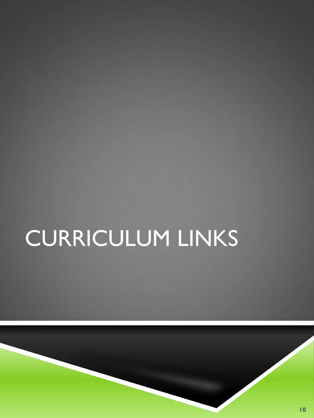 curriculum links