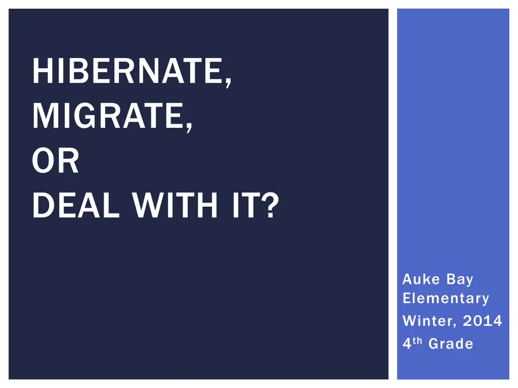 hibernate migrate or deal with it