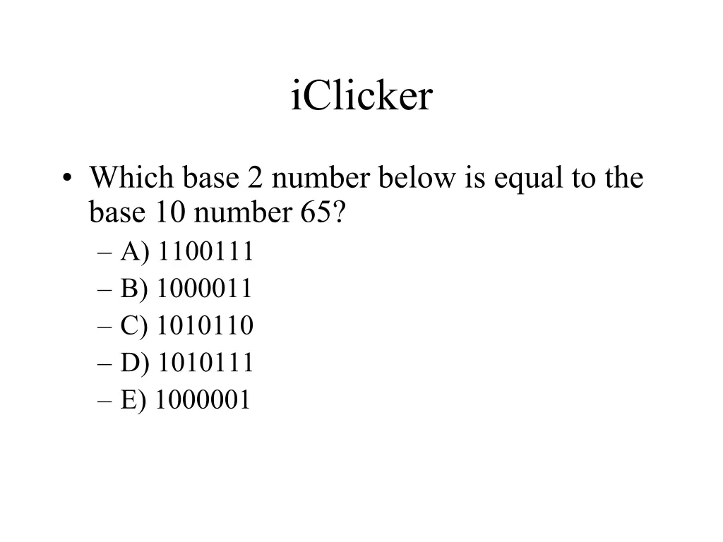 iclicker 1
