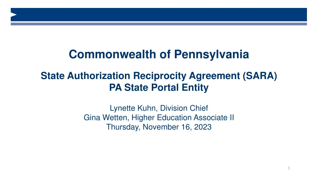 commonwealth of pennsylvania
