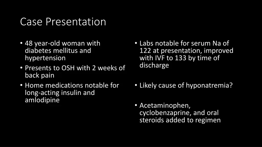 case presentation