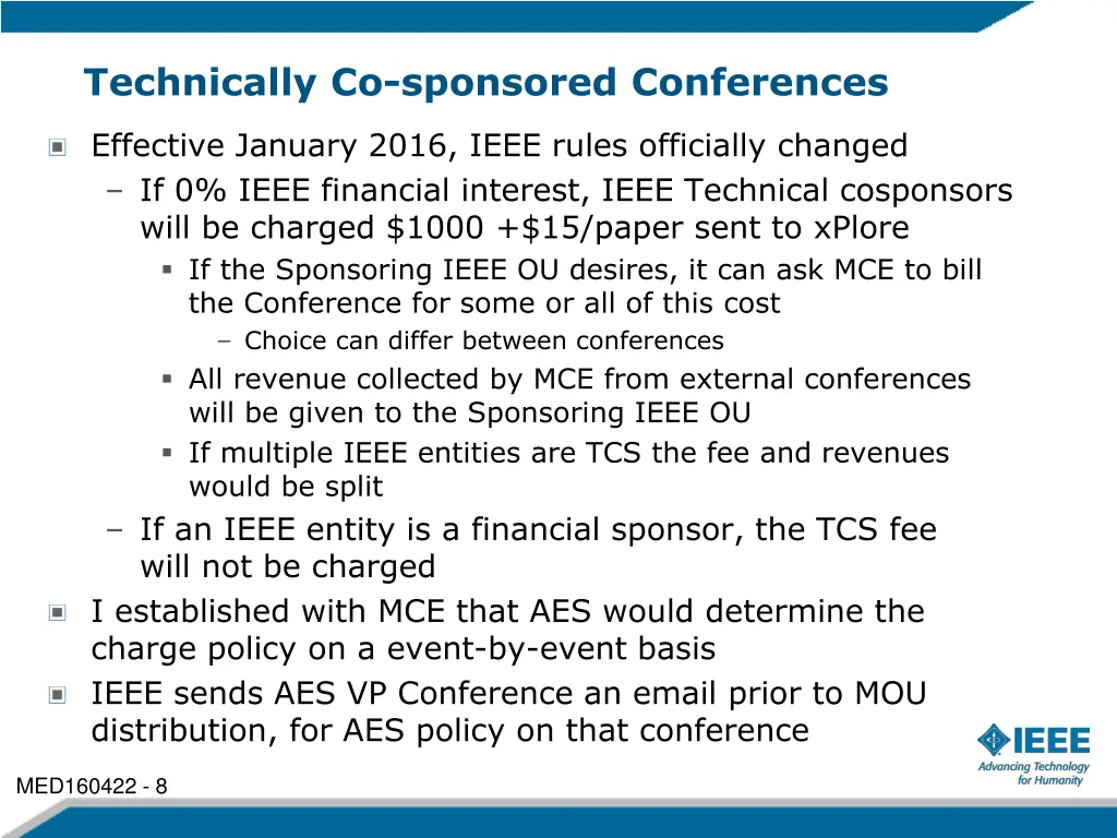 technically co sponsored conferences