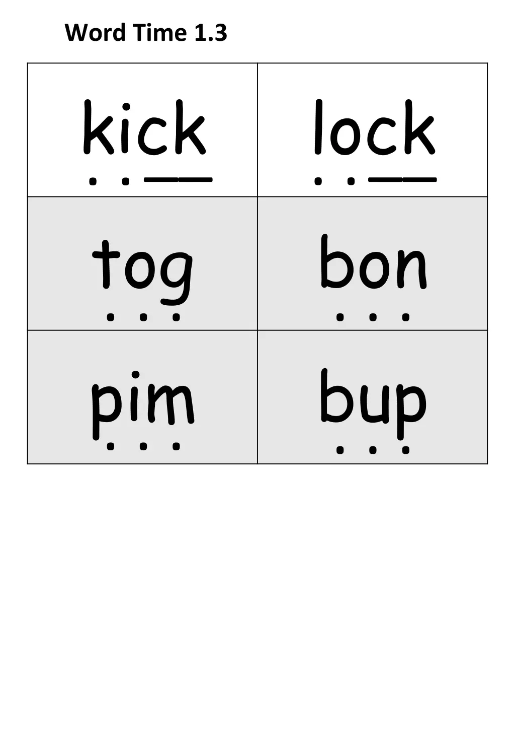 word time 1 3 1