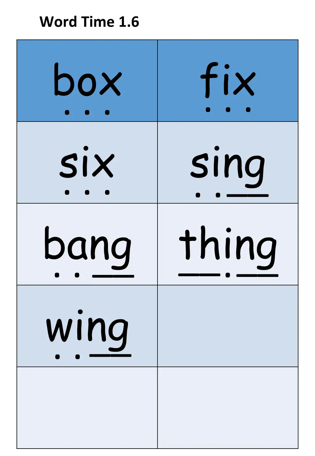 word time 1 6 1