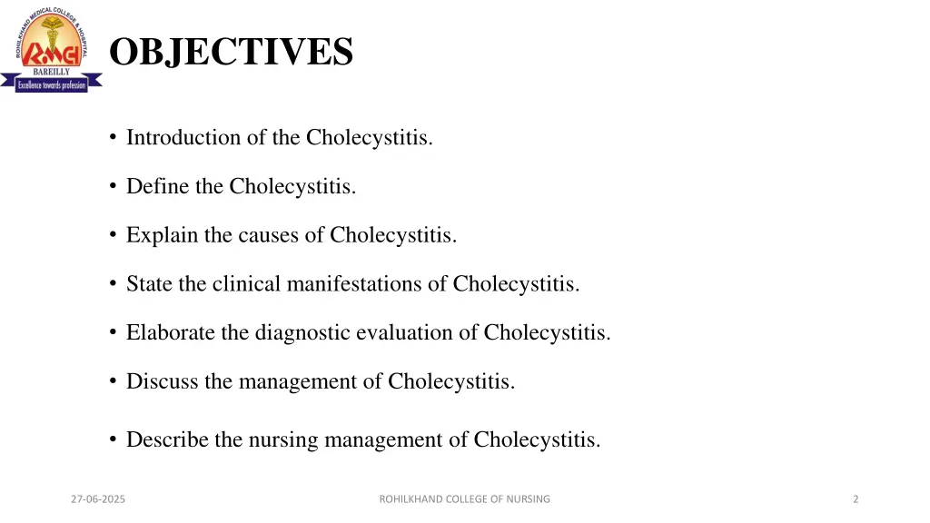 objectives