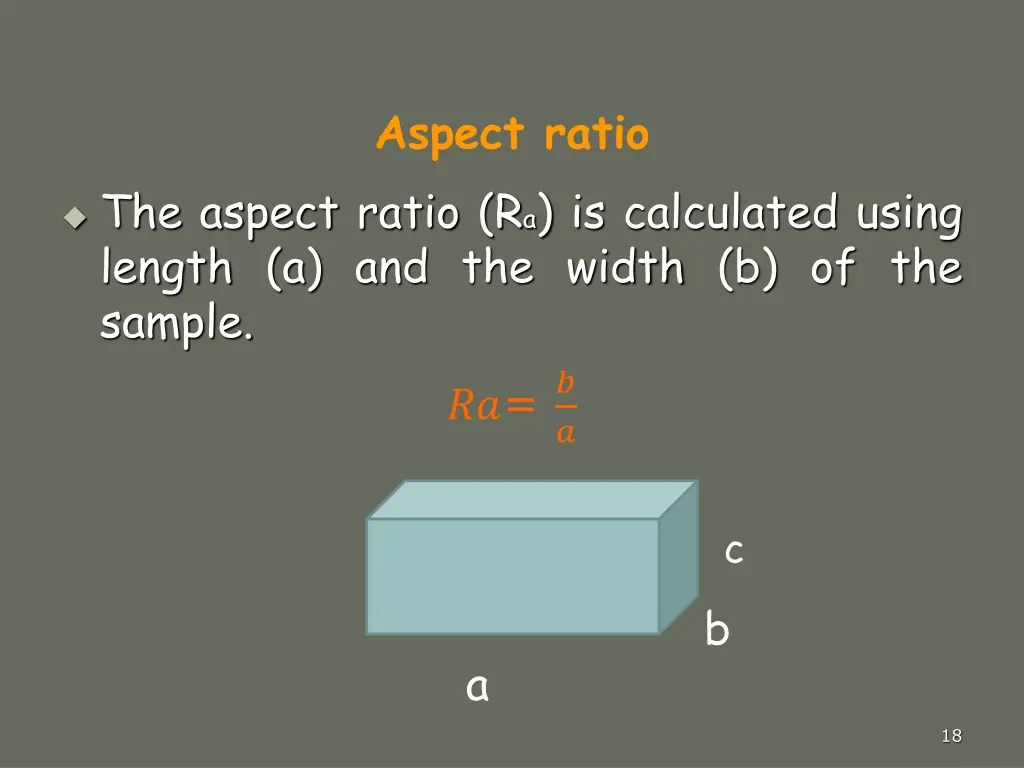 aspect ratio