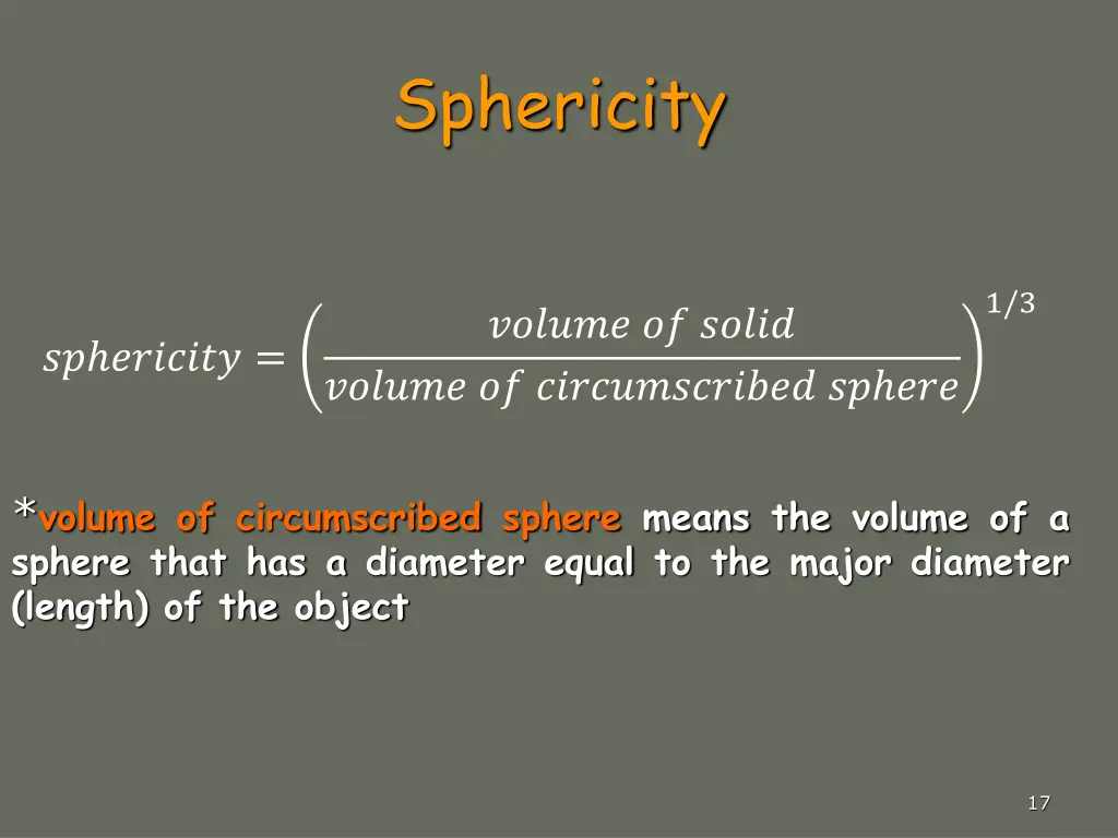 sphericity