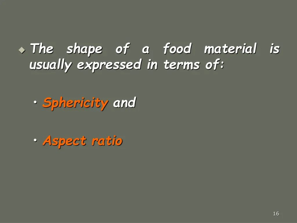 the usually expressed in terms of